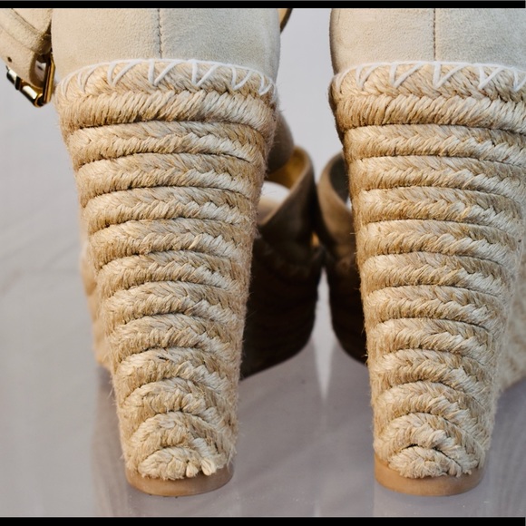 Club Monaco Strappy Wedged Heels - Picture 5 of 5